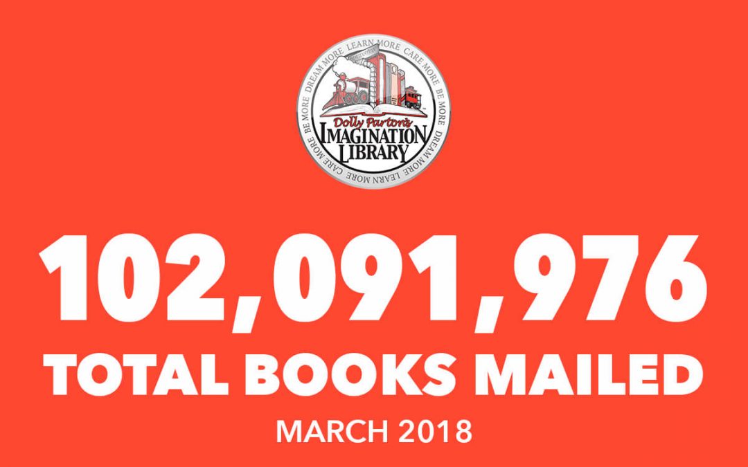 102 Million Free Books Mailed As Of March 2018
