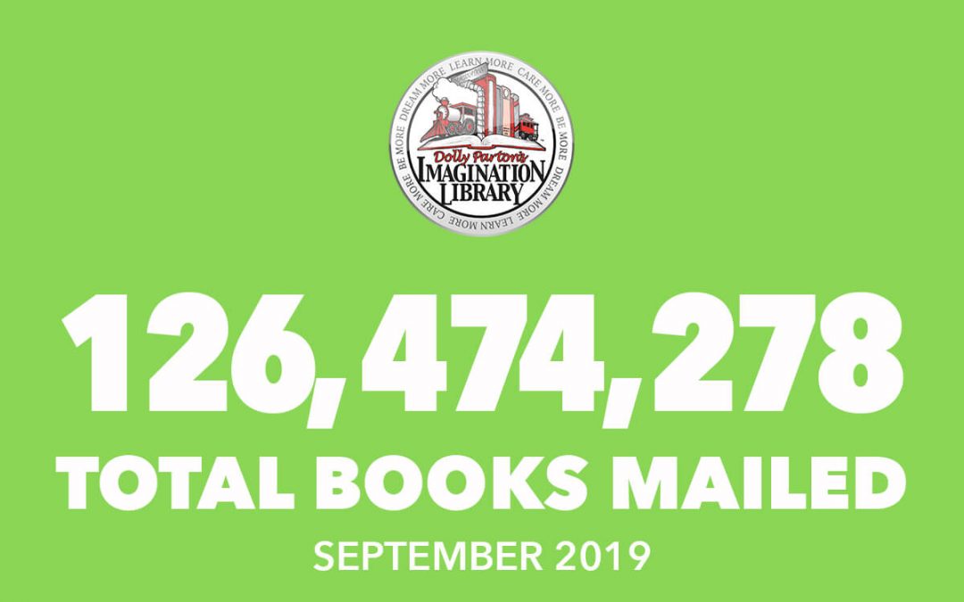 September 2019 Total Books Mailed - Dolly Parton's Imagination Library