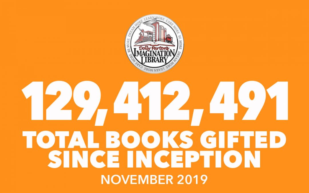 November 2019 Total Books Gifted - Dolly Parton's Imagination Library