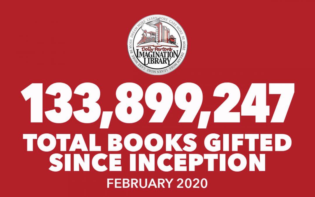 February 2020 Total Books Gifted - Dolly Parton's Imagination Library