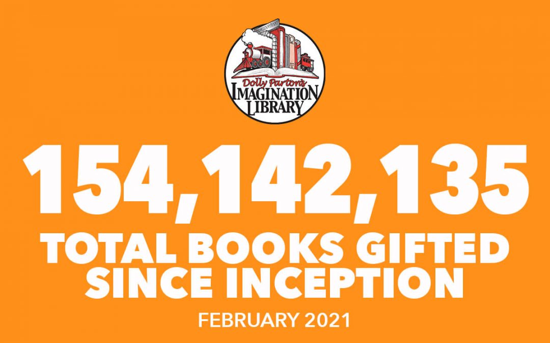 February 2021 Total Books Gifted - Dolly Parton's Imagination Library