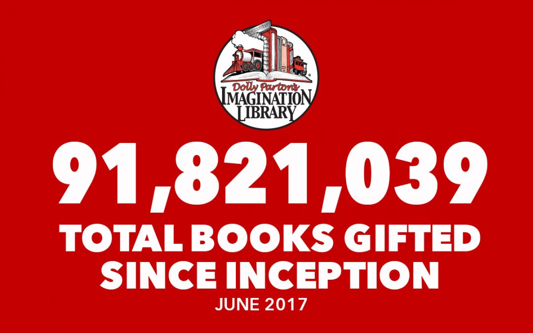 In June Imagination Library Sent Over One Million Books