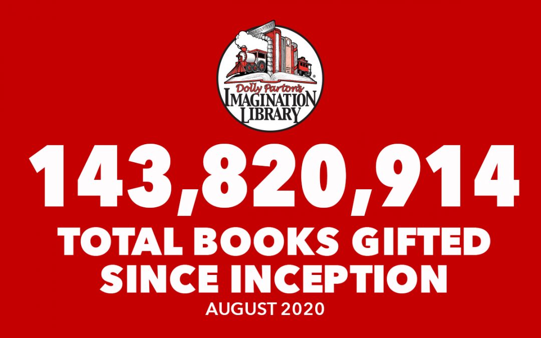 August 2020 Total Books Gifted - Dolly Parton's Imagination Library