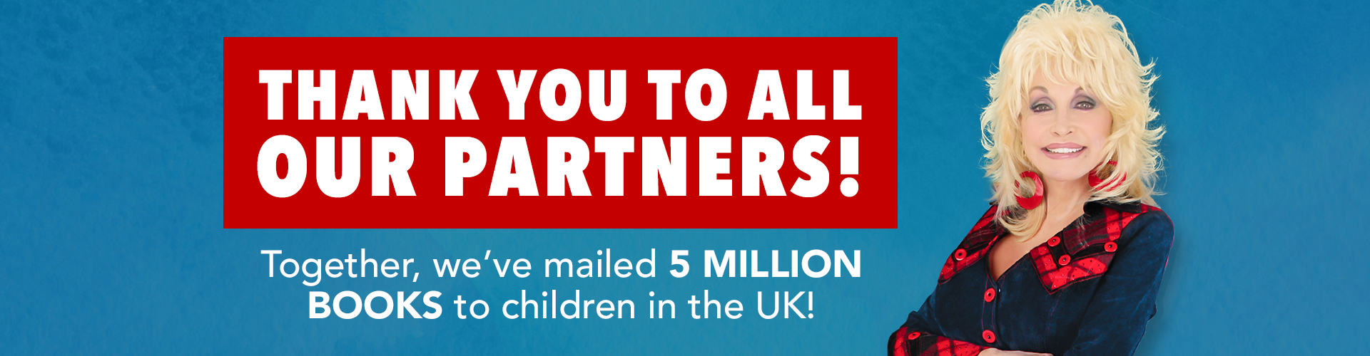 Thank you to all our partners, together we've reached 5 Million books in the UK!