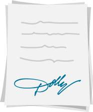 letter with Dolly Parton's signature