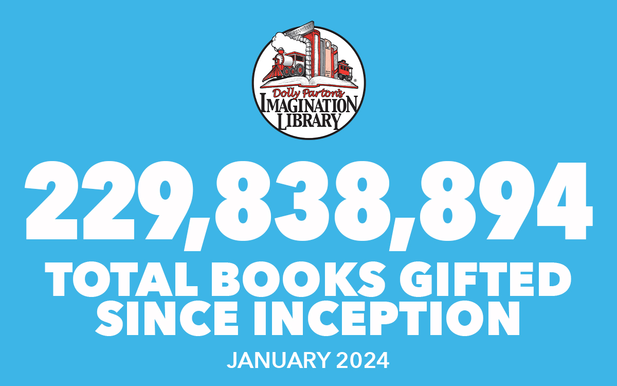 Dolly Parton's Imagination Library Has Gifted over 229 Million Free Books As of January 2024