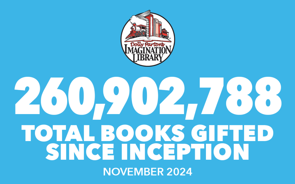 Over 260 Million Free Books Gifted As Of November 2024 - Dolly Parton's ...