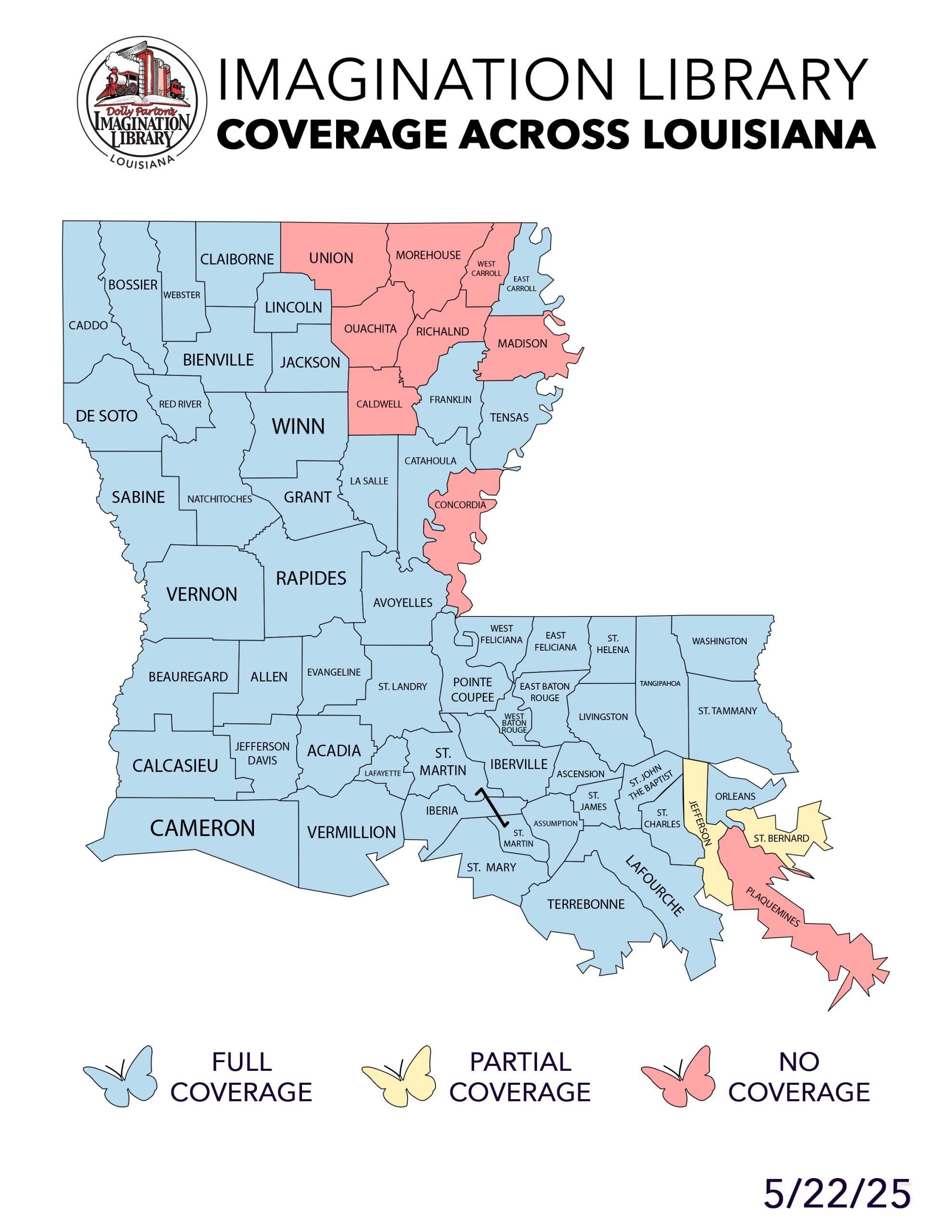 Louisiana State Coverage Map - 5-23-25 la-state-coverage-map_5-23-25-scaled-1