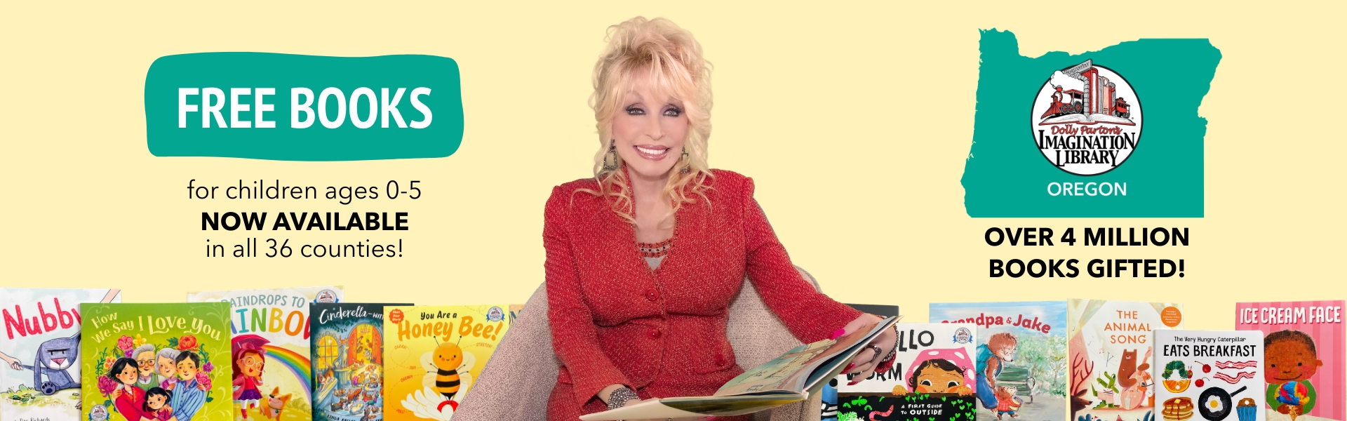 Oregon Celebrates Full Statewide Coverage of Dolly Parton's Imagination Library - Over 4 Million Books Gifted