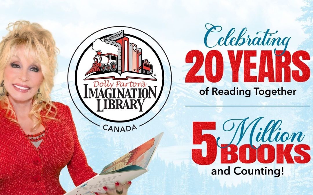 Dolly Parton’s Imagination Library Celebrates 20 Years and 5 Million Books Gifted to Canadian Children