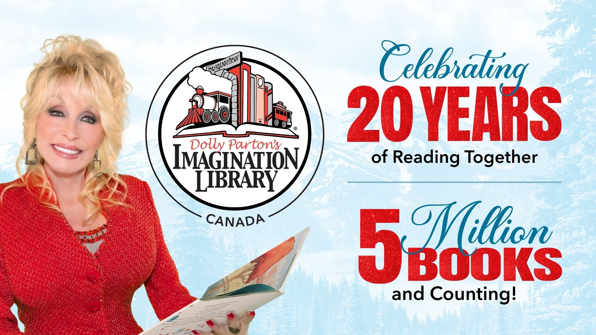 Dolly Parton’s Imagination Library Celebrates 20 Years and 5 Million Books Gifted to Canadian Children